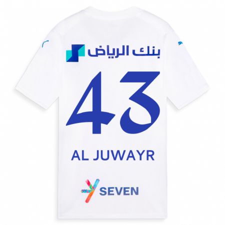 Kandiny Femme Maillot Musab Al-Juwayr #43 Blanc Tenues Extérieur 2023/24 T-Shirt