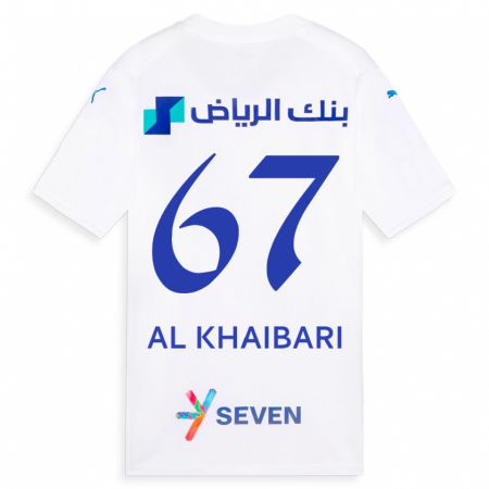 Kandiny Femme Maillot Mohammed Al-Khaibari #67 Blanc Tenues Extérieur 2023/24 T-Shirt