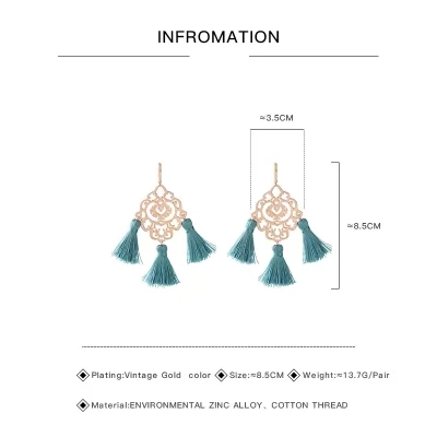 Kandiny - Individual openwork flower Earrings 00630