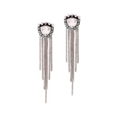 Kandiny - Fashion-studded tassel temperament Earrings 00776