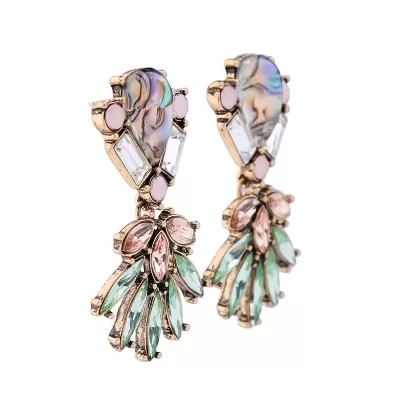 Kandiny - Open air crystal alloy Earrings 00799