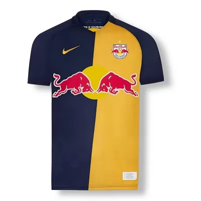 Enfant Football Maillot Votre Nom #0 Tenues Extérieur Bleu Foncé Jaune 2020/21 Chemise