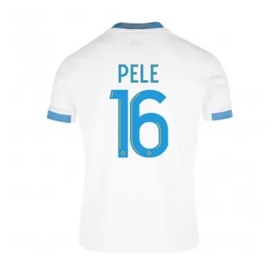 Enfant Football Maillot Yohann Pele #16 Tenues Domicile Blanc Bleu 2020/21 Chemise