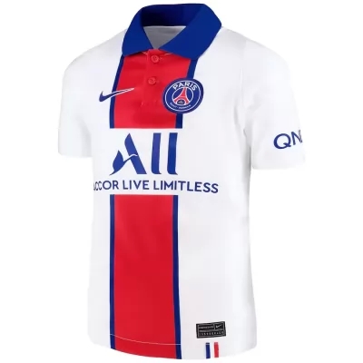 Enfant Football Maillot Angel Di Maria #11 Tenues Extérieur Blanc 2020/21 Chemise