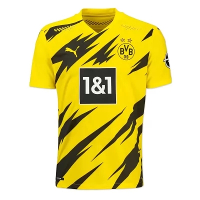 Enfant Football Maillot Jude Bellingham #22 Tenues Domicile Jaune Noire 2020/21 Chemise