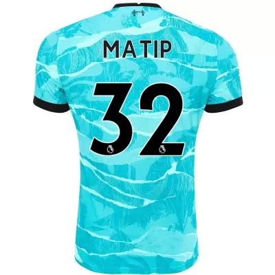 Enfant Football Maillot Joel Matip #32 Tenues Extérieur Bleu 2020/21 Chemise