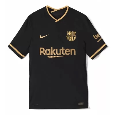 Enfant Football Maillot Lionel Messi #10 Tenues Extérieur Noire 2020/21 Chemise