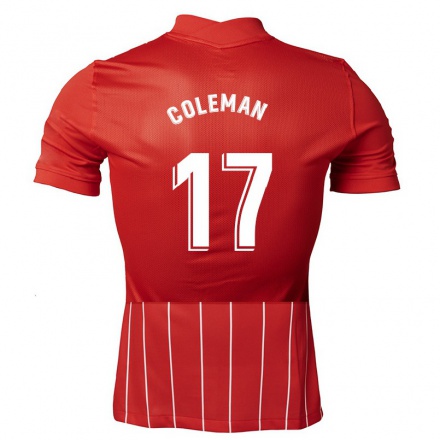 Homme Football Maillot Zenatha Coleman #17 Rouge Foncé Tenues Extérieur 2021/22 T-shirt