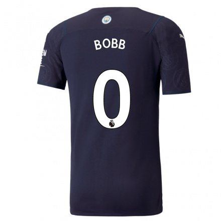 Homme Football Maillot Oscar Bobb #0 Bleu Foncé Tenues Third 2021/22 T-shirt