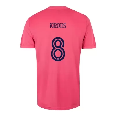 Homme Football Maillot Toni Kroos #8 Tenues Extérieur Rose 2020/21 Chemise