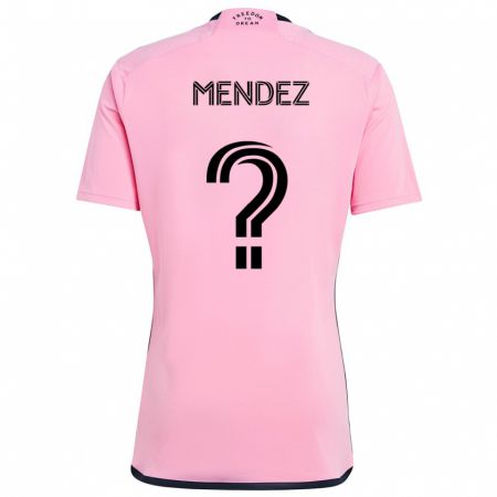 Kandiny Enfant Maillot Dylan Mendez #0 Rose Tenues Domicile 2024/25 T-Shirt