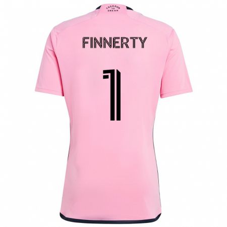 Kandiny Enfant Maillot Owen Finnerty #1 Rose Tenues Domicile 2024/25 T-Shirt