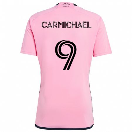 Kandiny Enfant Maillot Ryan Carmichael #9 Rose Tenues Domicile 2024/25 T-Shirt