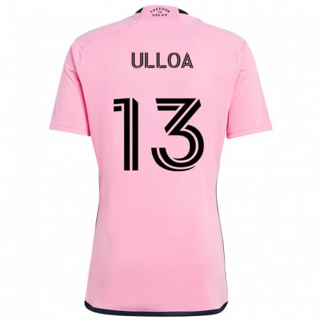 Kandiny Enfant Maillot Víctor Ulloa #13 Rose Tenues Domicile 2024/25 T-Shirt