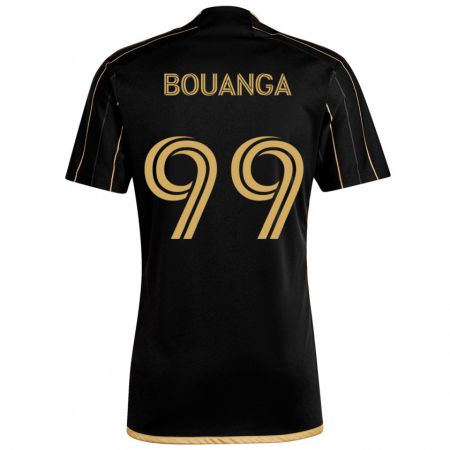 Kandiny Enfant Maillot Denis Bouanga #99 Or Noir Tenues Domicile 2024/25 T-Shirt