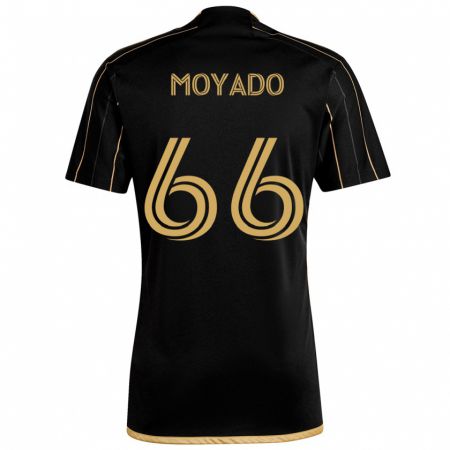 Kandiny Enfant Maillot Bryan Moyado #66 Or Noir Tenues Domicile 2024/25 T-Shirt