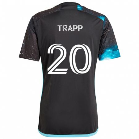 Kandiny Enfant Maillot Wil Trapp #20 Noir Bleu Tenues Domicile 2024/25 T-Shirt