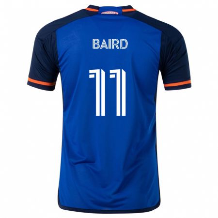 Kandiny Enfant Maillot Corey Baird #11 Bleu Blanc Tenues Domicile 2024/25 T-Shirt