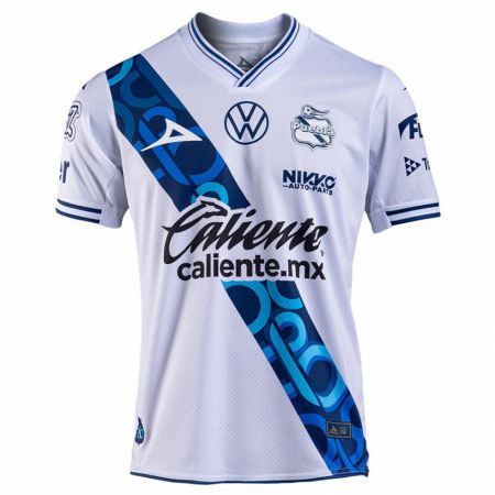 Kandiny Enfant Maillot Alberto Herrera #16 Blanc Bleu Marine Tenues Domicile 2024/25 T-Shirt