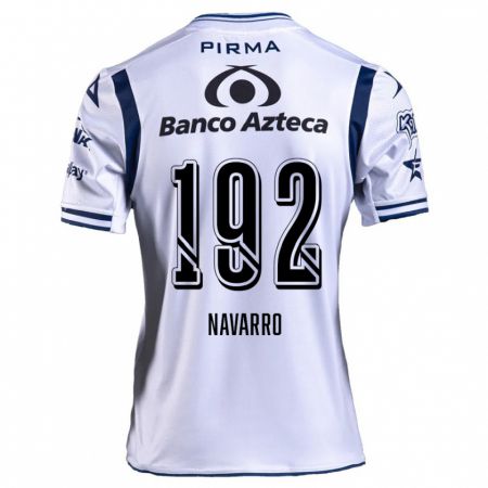 Kandiny Enfant Maillot Eduardo Navarro #192 Blanc Bleu Marine Tenues Domicile 2024/25 T-Shirt