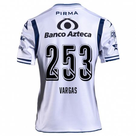 Kandiny Enfant Maillot Edwin Vargas #253 Blanc Bleu Marine Tenues Domicile 2024/25 T-Shirt