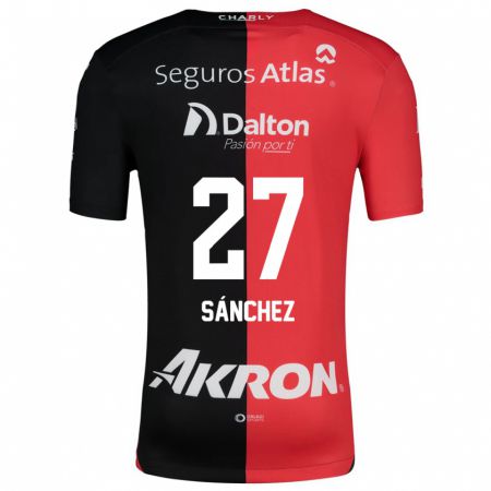 Kandiny Enfant Maillot Antonio Sánchez #27 Rouge Noir Tenues Domicile 2024/25 T-Shirt