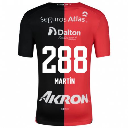 Kandiny Enfant Maillot José Martín #288 Rouge Noir Tenues Domicile 2024/25 T-Shirt