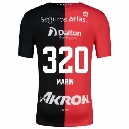 Kandiny Enfant Maillot Donato Marín #320 Rouge Noir Tenues Domicile 2024/25 T-Shirt