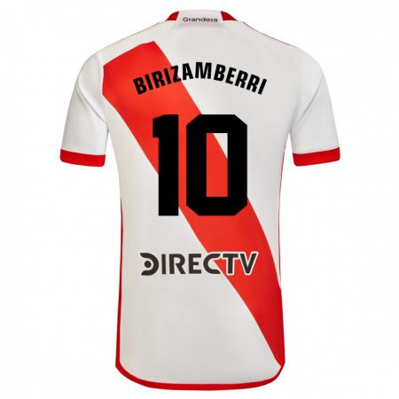 Kandiny Enfant Maillot María Carolina Birizamberri Rivero #10 Blanc Rouge Tenues Domicile 2024/25 T-Shirt