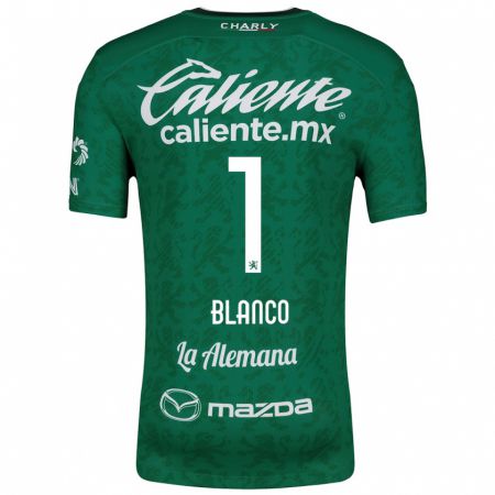 Kandiny Enfant Maillot Alfonso Blanco #1 Vert Blanc Tenues Domicile 2024/25 T-Shirt