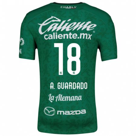 Kandiny Enfant Maillot Andrés Guardado #18 Vert Blanc Tenues Domicile 2024/25 T-Shirt