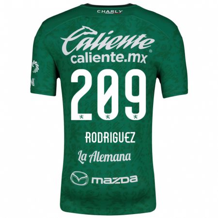 Kandiny Enfant Maillot Víctor Rodríguez #209 Vert Blanc Tenues Domicile 2024/25 T-Shirt