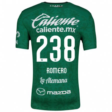 Kandiny Enfant Maillot Paulo Romero #238 Vert Blanc Tenues Domicile 2024/25 T-Shirt