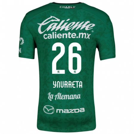 Kandiny Enfant Maillot Alexandra Hernández Ynurreta #26 Vert Blanc Tenues Domicile 2024/25 T-Shirt