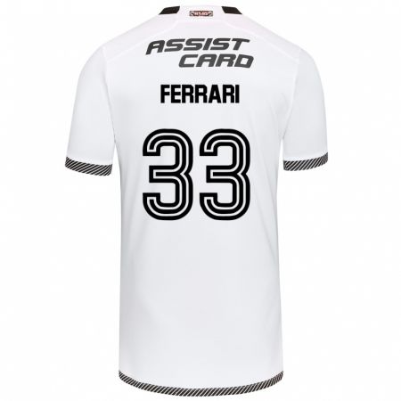 Kandiny Enfant Maillot Matías Ferrari #33 Blanc Noir Tenues Domicile 2024/25 T-Shirt