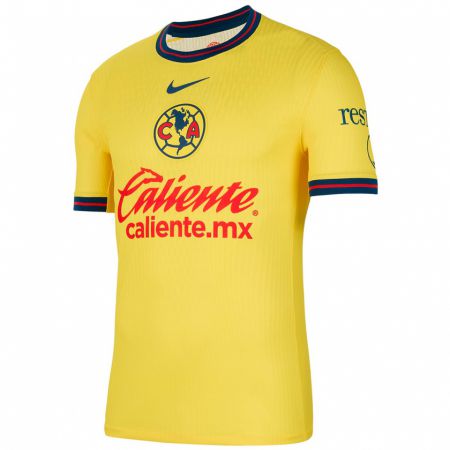 Kandiny Enfant Maillot Santiago Camarena #237 Jaune Bleu Tenues Domicile 2024/25 T-Shirt