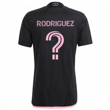 Kandiny Enfant Maillot Emerson Rodríguez #0 Noir Tenues Extérieur 2024/25 T-Shirt