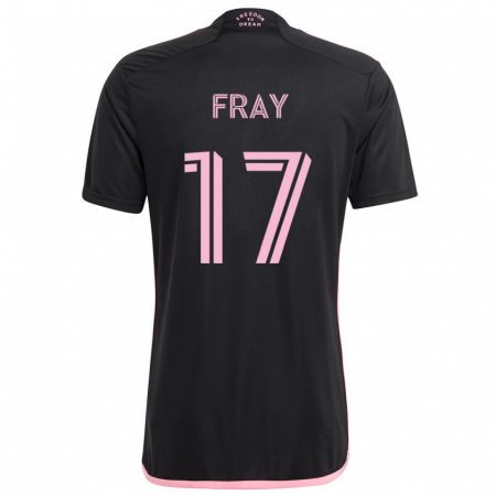 Kandiny Enfant Maillot Ian Fray #17 Noir Tenues Extérieur 2024/25 T-Shirt