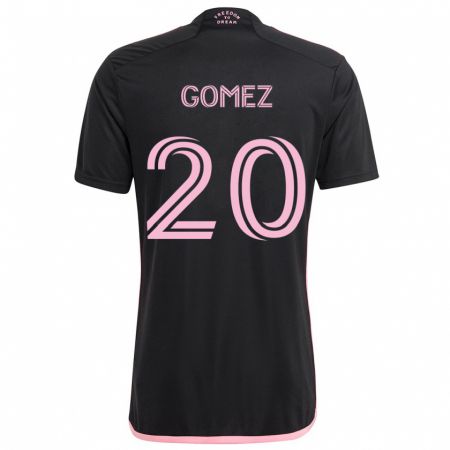 Kandiny Enfant Maillot Diego Gómez #20 Noir Tenues Extérieur 2024/25 T-Shirt