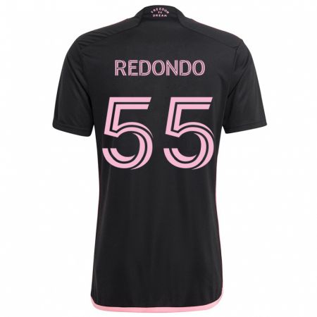 Kandiny Enfant Maillot Federico Redondo #55 Noir Tenues Extérieur 2024/25 T-Shirt