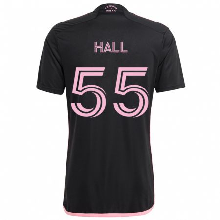 Kandiny Enfant Maillot Tyler Hall #55 Noir Tenues Extérieur 2024/25 T-Shirt