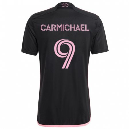 Kandiny Enfant Maillot Ryan Carmichael #9 Noir Tenues Extérieur 2024/25 T-Shirt