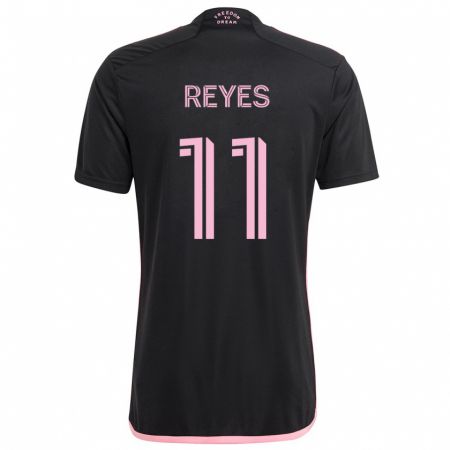 Kandiny Enfant Maillot Dairon Reyes #11 Noir Tenues Extérieur 2024/25 T-Shirt