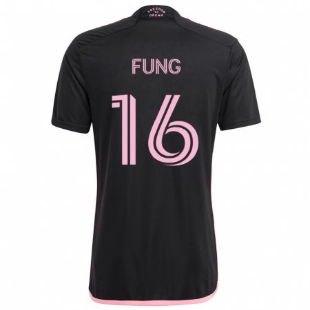 Kandiny Enfant Maillot Victor Fung #16 Noir Tenues Extérieur 2024/25 T-Shirt