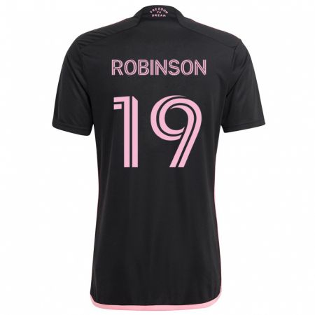 Kandiny Enfant Maillot Robbie Robinson #19 Noir Tenues Extérieur 2024/25 T-Shirt