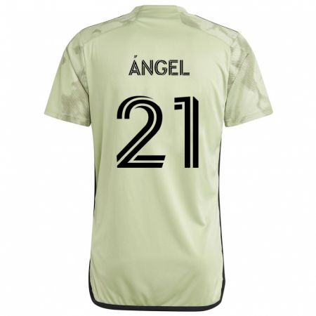 Kandiny Enfant Maillot Tomás Ángel #21 Vert Clair Tenues Extérieur 2024/25 T-Shirt