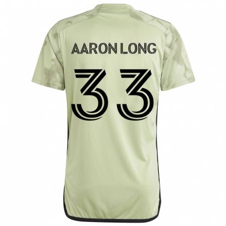 Kandiny Enfant Maillot Aaron Long #33 Vert Clair Tenues Extérieur 2024/25 T-Shirt