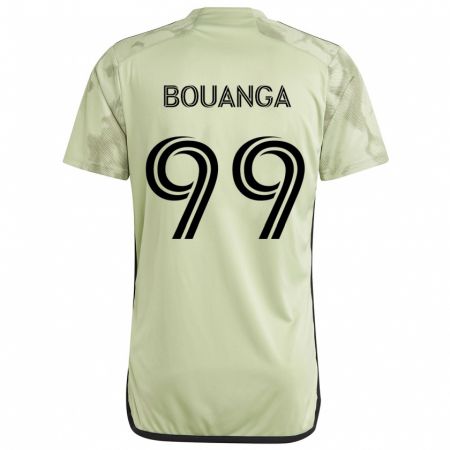 Kandiny Enfant Maillot Denis Bouanga #99 Vert Clair Tenues Extérieur 2024/25 T-Shirt