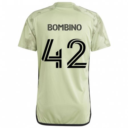 Kandiny Enfant Maillot Luca Bombino #42 Vert Clair Tenues Extérieur 2024/25 T-Shirt