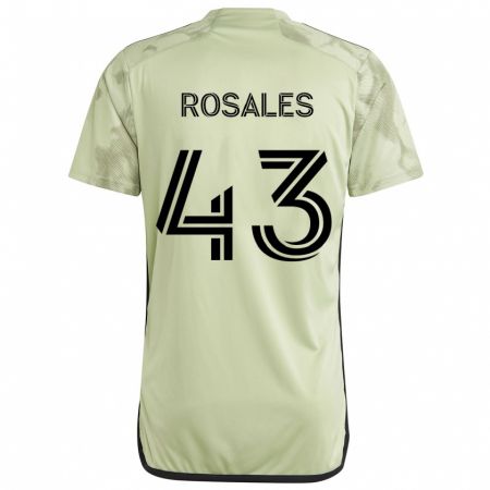 Kandiny Enfant Maillot Diego Rosales #43 Vert Clair Tenues Extérieur 2024/25 T-Shirt